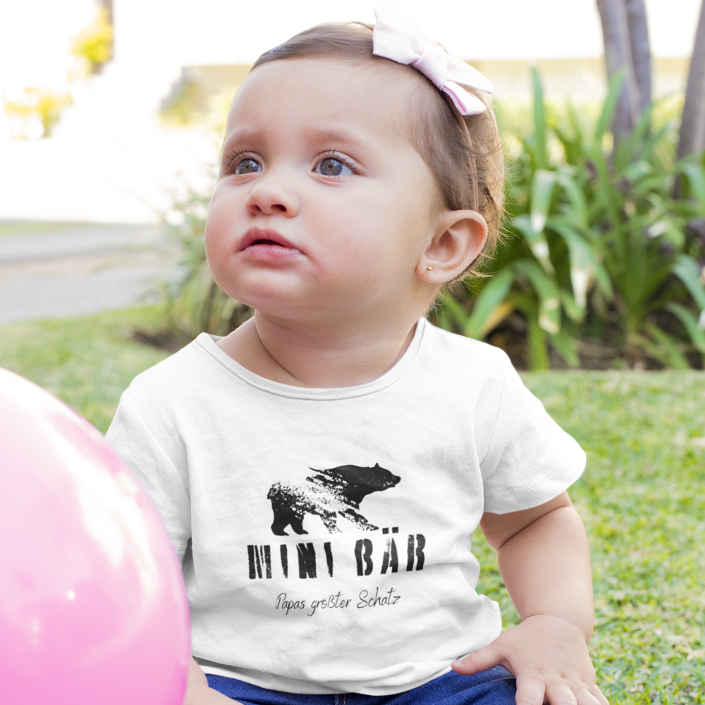 Mini Bär Papas größter Schatz - Baby T-Shirt