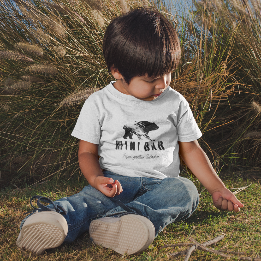 Mini Bär Papas größter Schatz - Baby T-Shirt
