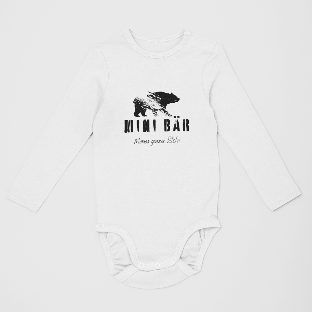Mini Bär Mamas ganzer Stolz - Baby Langarm Body