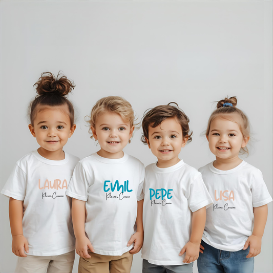 Kleine Cousine -personalisierbar- Baby T-Shirt